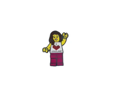 LEGO® Set BUTTON-2 - I [Heart] LEGOLAND Enamel Button (Female)