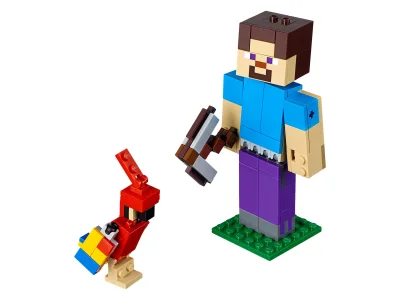 LEGO® Set 21148 - Minecraft Steve BigFig with Parrot