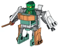 LEGO® Set 2D001184 - Lloyd with Mech