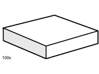 LEGO® Set 3493 - 2 x 2 White Smooth Tiles
