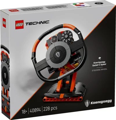 LEGO® Set 40894 - Koenigsegg Sadair's Spear Steering Wheel