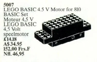 LEGO® Set 5007 - Basic Motor 4.5V