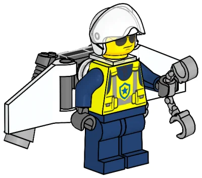LEGO® Set 952507 - Policeman with Jetpack