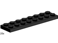 LEGO® Set 3489 - 2 x 8 Black Plates