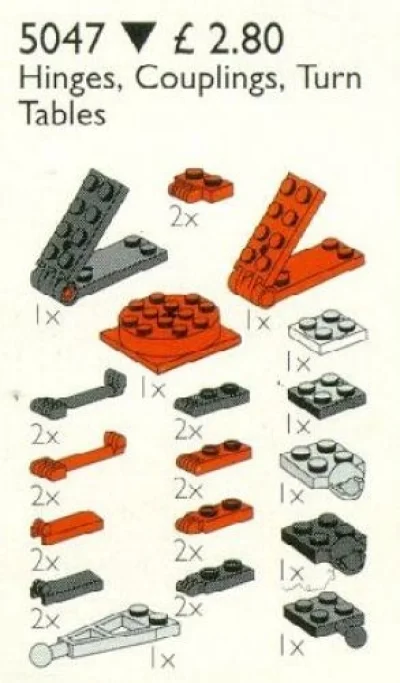 LEGO® Set 5047 - Hinges, Couplings, Turntables