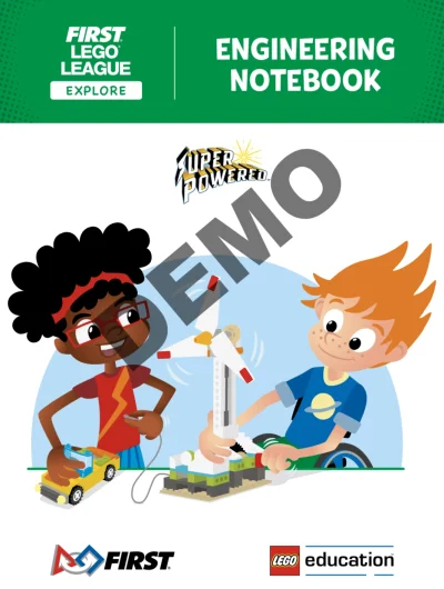 LEGO® Set FLLENOTEBOOK2022 - SUPERPOWERED Engineering Notebook (FLL Explore)