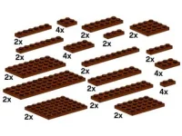 LEGO® Set 10150 - Assorted Brown Plates
