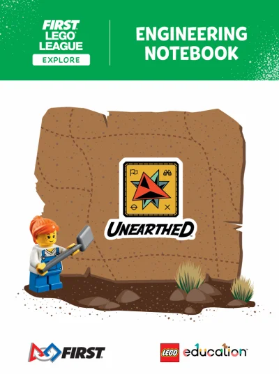 LEGO® Set FLL2025 - UNEARTHED Engineering Notebook (FLL Explore)