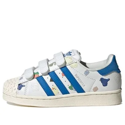 LEGO® Set IF2201 - adidas Superstar x LEGO (White Royal Blue) - Kids' Shoes