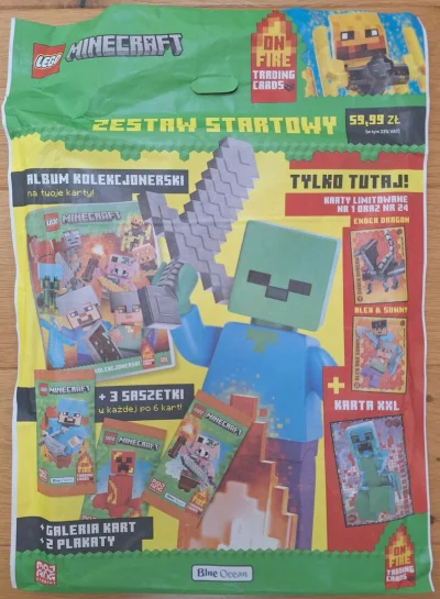 LEGO® Set 2DI00237 - Minecraft Trading Cards Series 3: On Fire - Starter-Pack