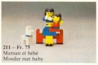 LEGO® Set 211 - Mother and Baby with Dog