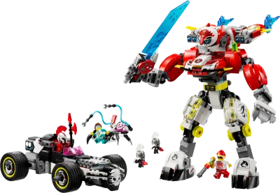 LEGO® Set 71497 - Cooper's Tiger Mech & Zero's Hot Rod Car