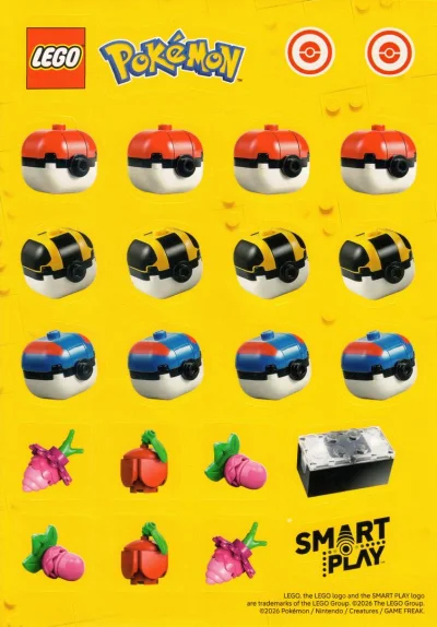 LEGO® Set POKEMONSTICKER - Pokémon Smart Play Stickers