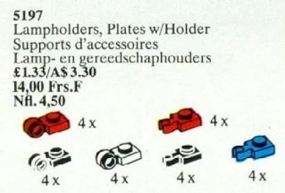 LEGO® Set 5197 - Lampholders, Plate with Holders