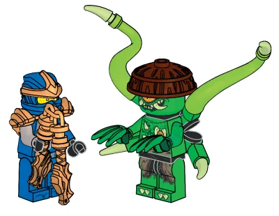 LEGO® Set L0002214 - Jay and Mutation Monster