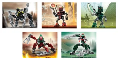 LEGO® Set 65514 - Matoran / Vahki Co-Pack 1 (contains 8607 8611 8614 8616 8618)