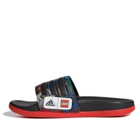 LEGO® Set FY8835 - adidas Adilette Comfort K x LEGO Ninjago (Black Red) - Kids' Shoes