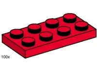 LEGO® Set 3485 - 2 x 4 Red Plates