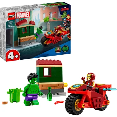 LEGO® Set 76287 - Iron Man with Bike and The Hulk