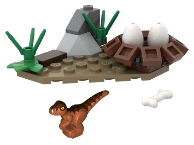 LEGO® Set 121801 - Baby Raptor and Nest