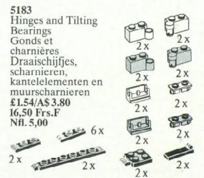 LEGO® Set 5183 - Hinges and Couplings