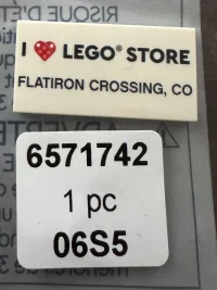 LEGO® Set 6571742 - I [Heart] LEGO Store Flatiron Crossing, CO Tile