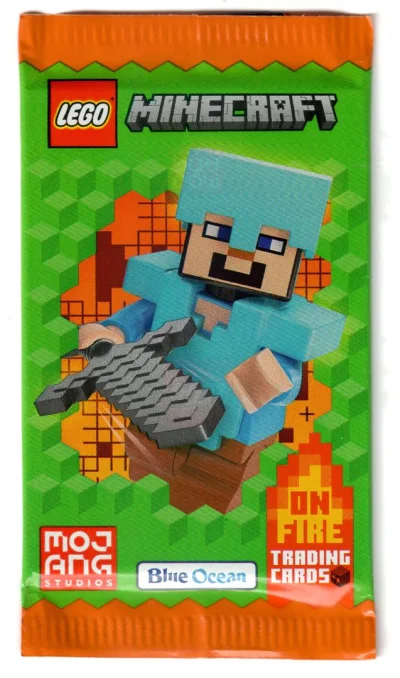 LEGO® Set 2DD00088 - Minecraft Trading Cards Series 3: On Fire - Booster Pack