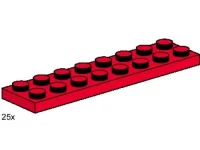 LEGO® Set 3491 - 2 x 8 Red Plates