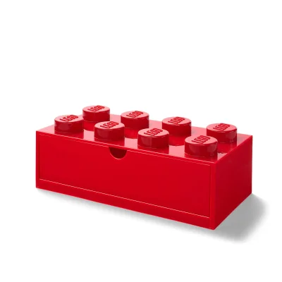 LEGO® Set 5005871 - Desk Drawer (8-Stud Red)