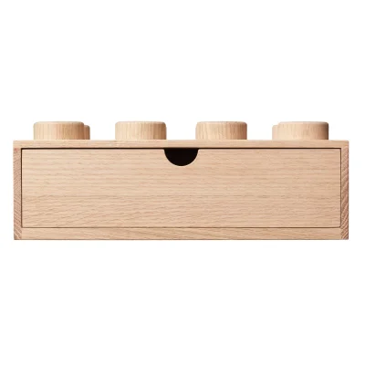 LEGO® Set 5007111 - Wooden Desk Drawer (8-Stud Light Oak)