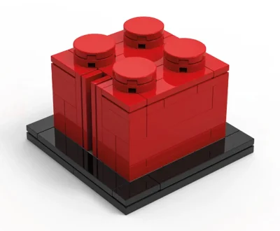 LEGO® Set 6436693 - Buildable 2 x 2 Red Brick