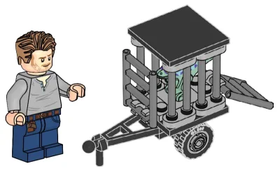 LEGO® Set 122502 - Owen with Cage and Raptor