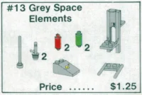 LEGO® Set 13 - Gray Space Elements