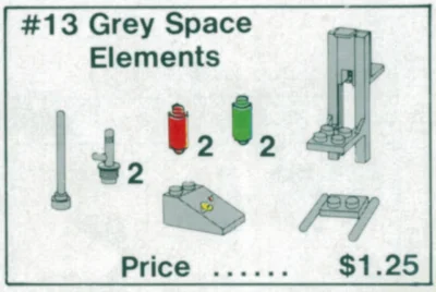 LEGO® Set 13 - Gray Space Elements