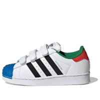 LEGO® Set H03963 - adidas Superstar CF J x LEGO (White Red Blue) - Kids' Shoes