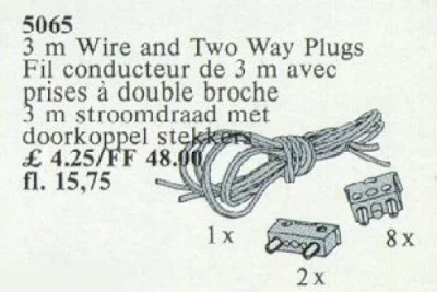 LEGO® Set 5065 - 3m Wiring and Two-Way Plug