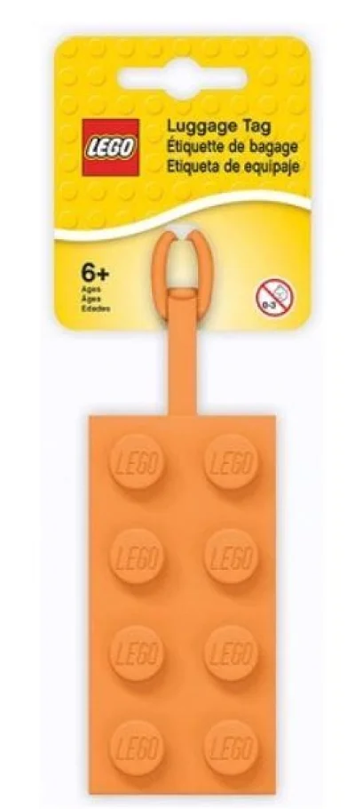 LEGO® Set 52608 - Luggage Tag (2 x 4 Orange)