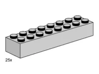 LEGO® Set 3464 - 2 x 8 Light Gray Bricks