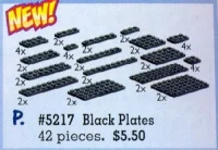 LEGO® Set 5217 - Black Plates Assorted