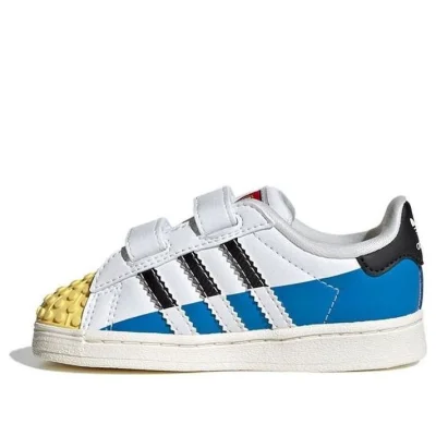 LEGO® Set IF2913 - adidas Superstar x LEGO (White Yellow Blue) - Infant Shoes