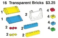 LEGO® Set 16 - Transparent Bricks