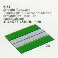 LEGO® Set 5181 - Runways, Straight (Airport)