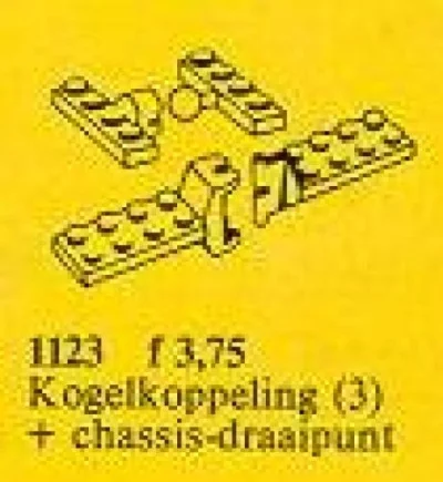 LEGO® Set 1123 - Ball and Socket Couplings, Articulated Joint