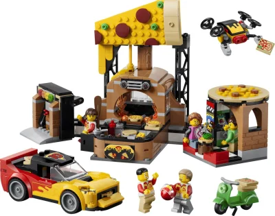 LEGO® Set 60496 - Pizza Delivery Experience with Vehicles