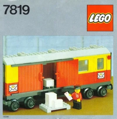 LEGO® Set 7819 - Postal Container Wagon Covered