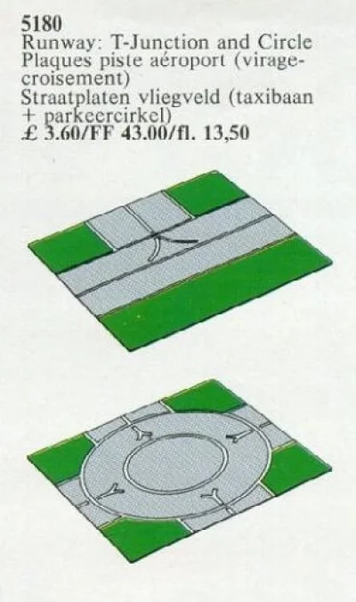 LEGO® Set 5180 - T-Junction, Circle (Airport)