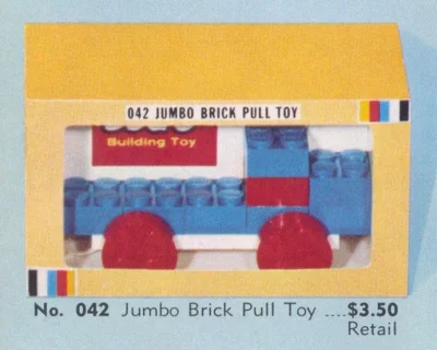 LEGO® Set 042 - Jumbo Brick Pull Toy