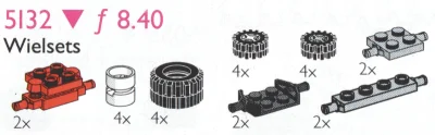 LEGO® Set 5132 - Wheels, Bearings and Suspension