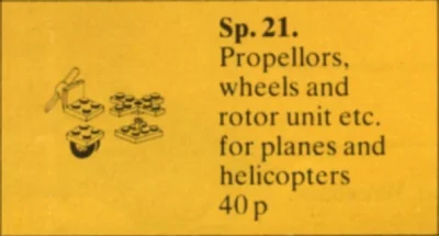 LEGO® Set Sp21 - Propellers, Wheels and Rotors