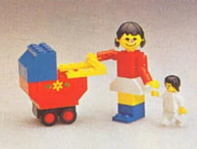 LEGO® Set 208 - Mother with Baby Carriage